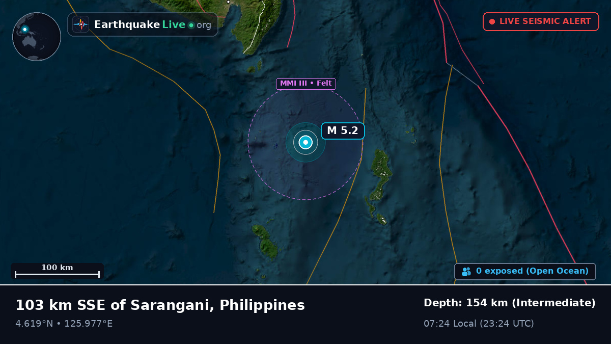 Off the coast of General Santos, Philippines