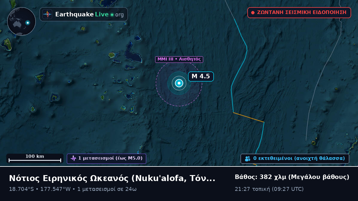 Νότιος Ειρηνικός Ωκεανός (Τόνγκα)