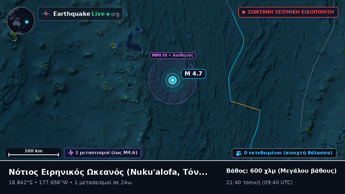 Νότιος Ειρηνικός Ωκεανός (Τόνγκα)