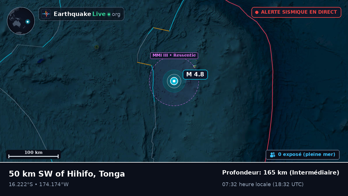 Océan Pacifique Sud (Tonga)