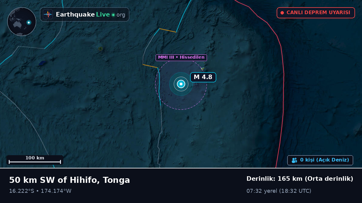 Güney Pasifik Okyanusu (Tonga)