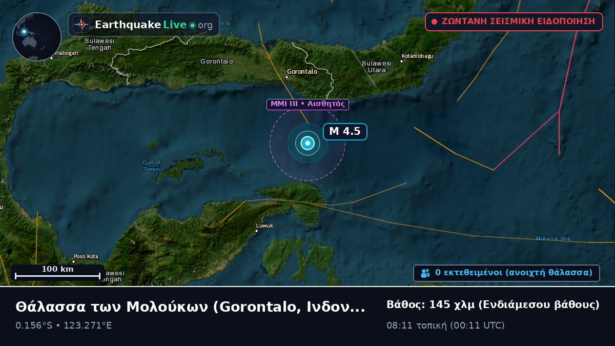 Θάλασσα των Μολούκων (Ινδονησία)