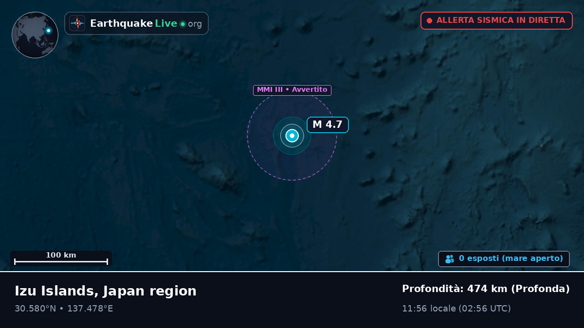 Oceano Pacifico settentrionale (Giappone)