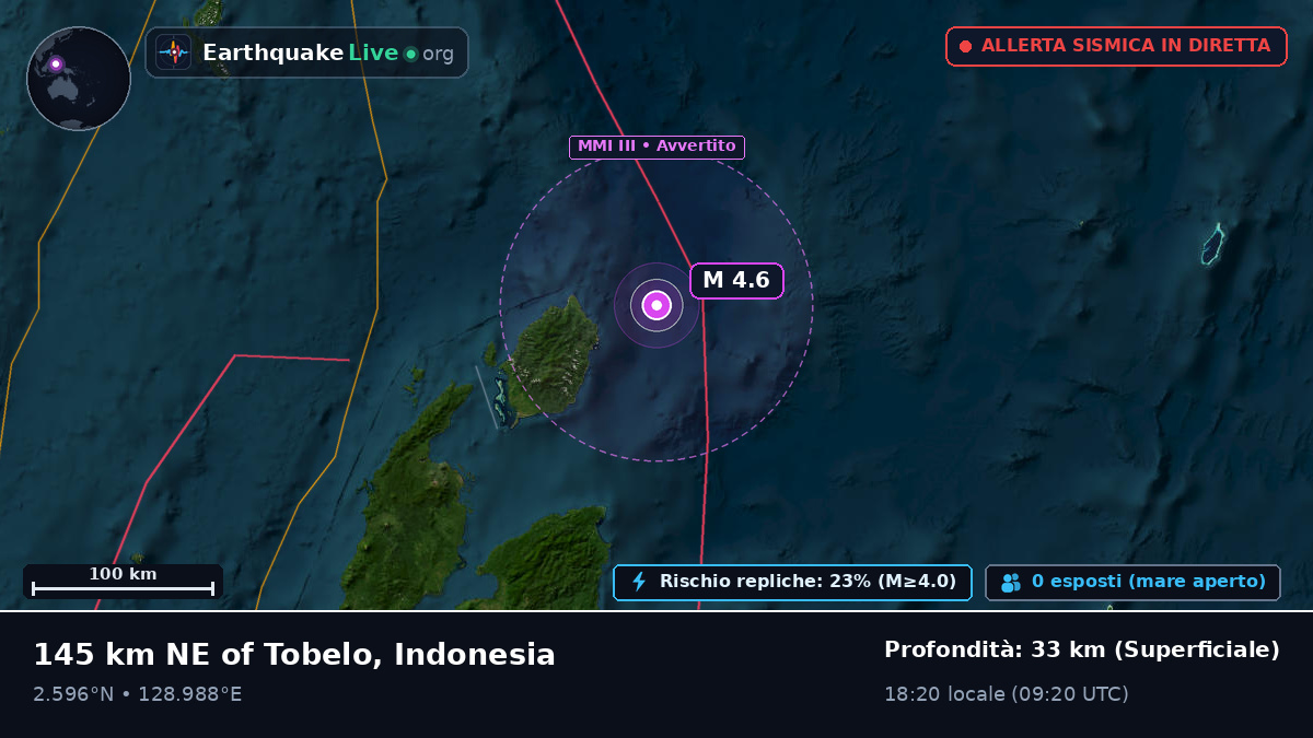 Oceano Pacifico settentrionale (Indonesia)