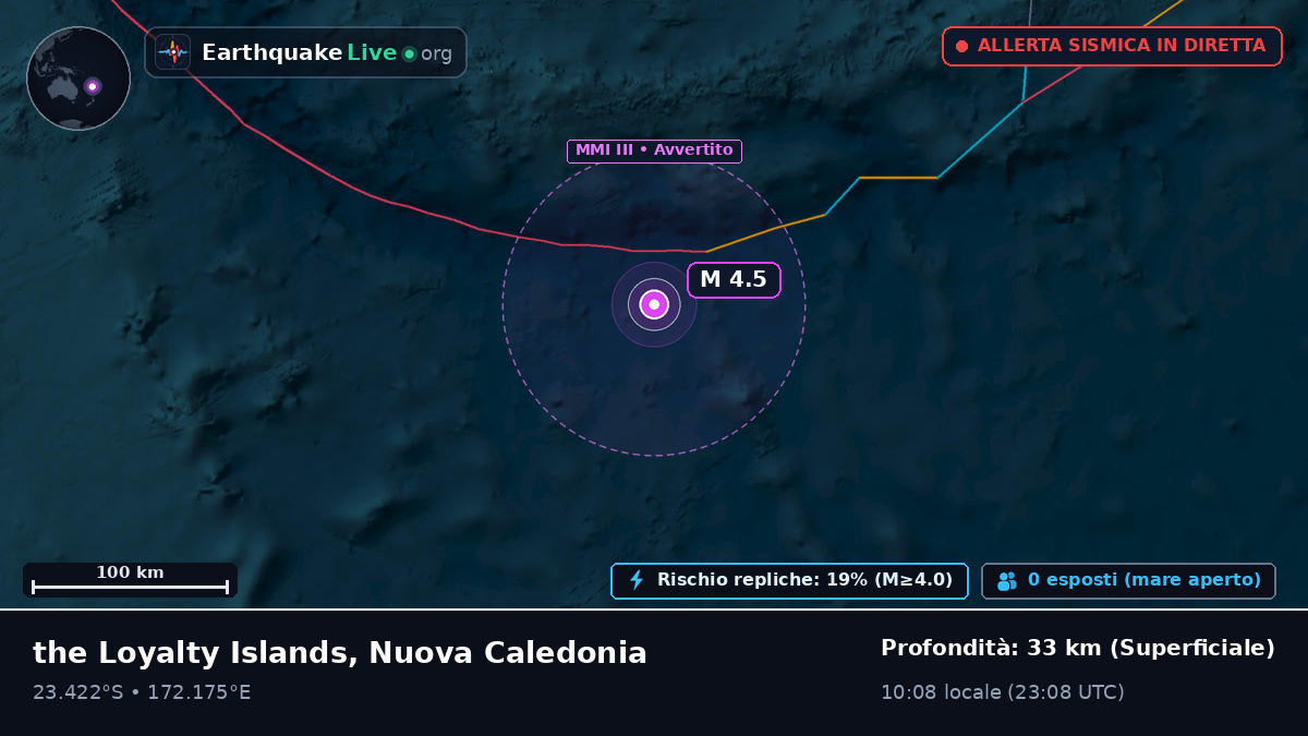 Oceano Pacifico meridionale (Nuova Caledonia)