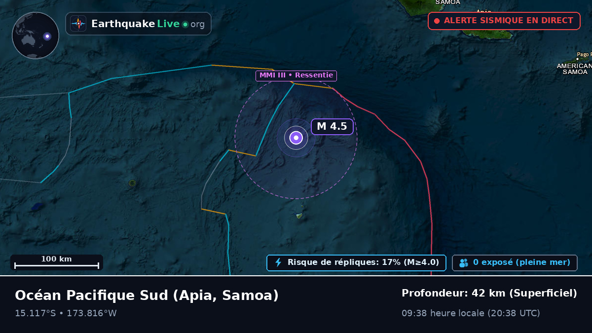 Océan Pacifique Sud (Samoa)