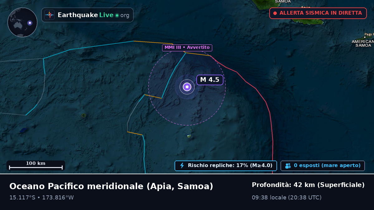 Oceano Pacifico meridionale (Samoa)