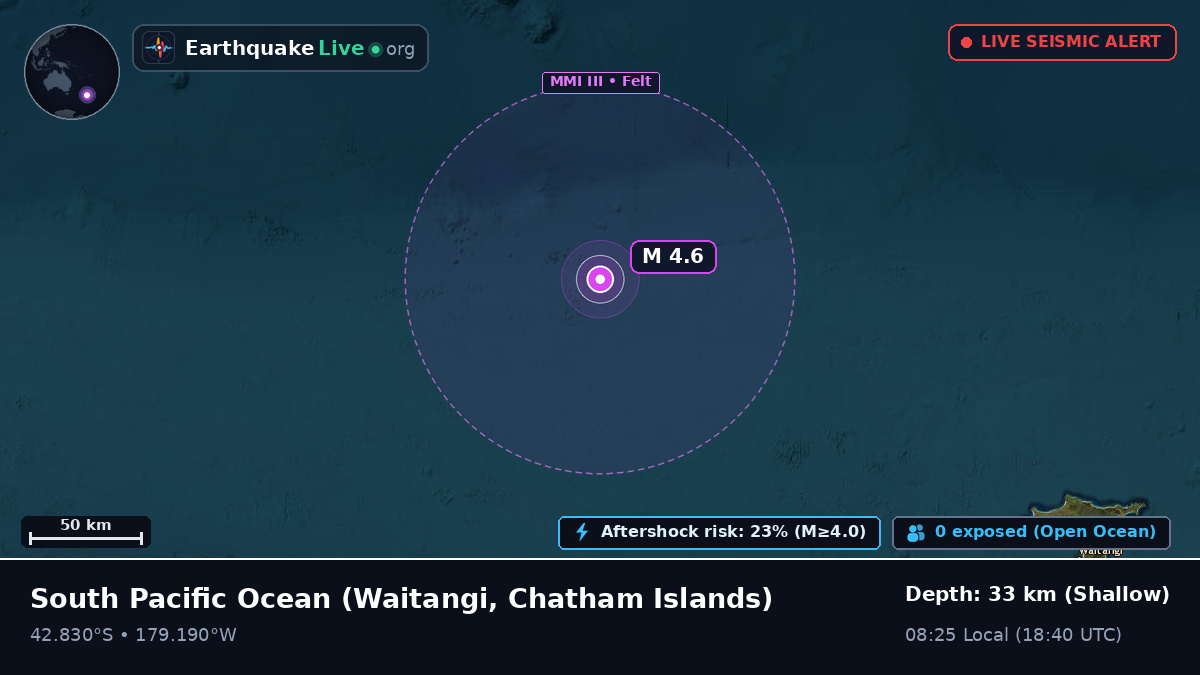 South Pacific Ocean (Chatham Islands)