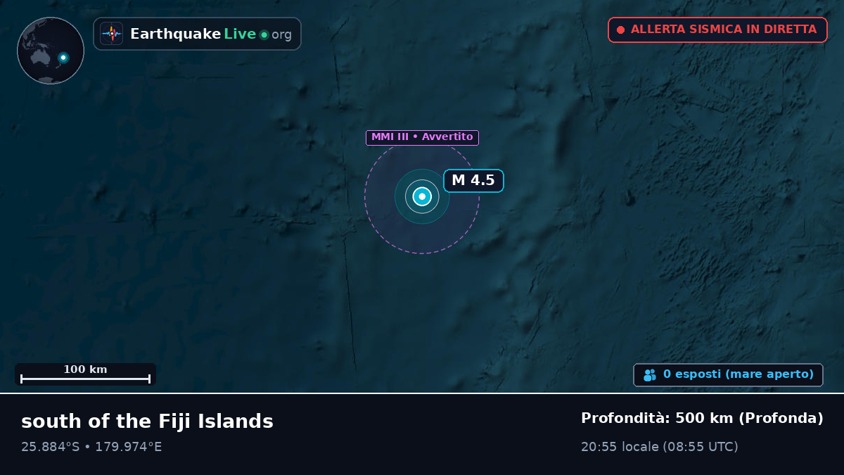 Oceano Pacifico meridionale (Kermadec Islands)