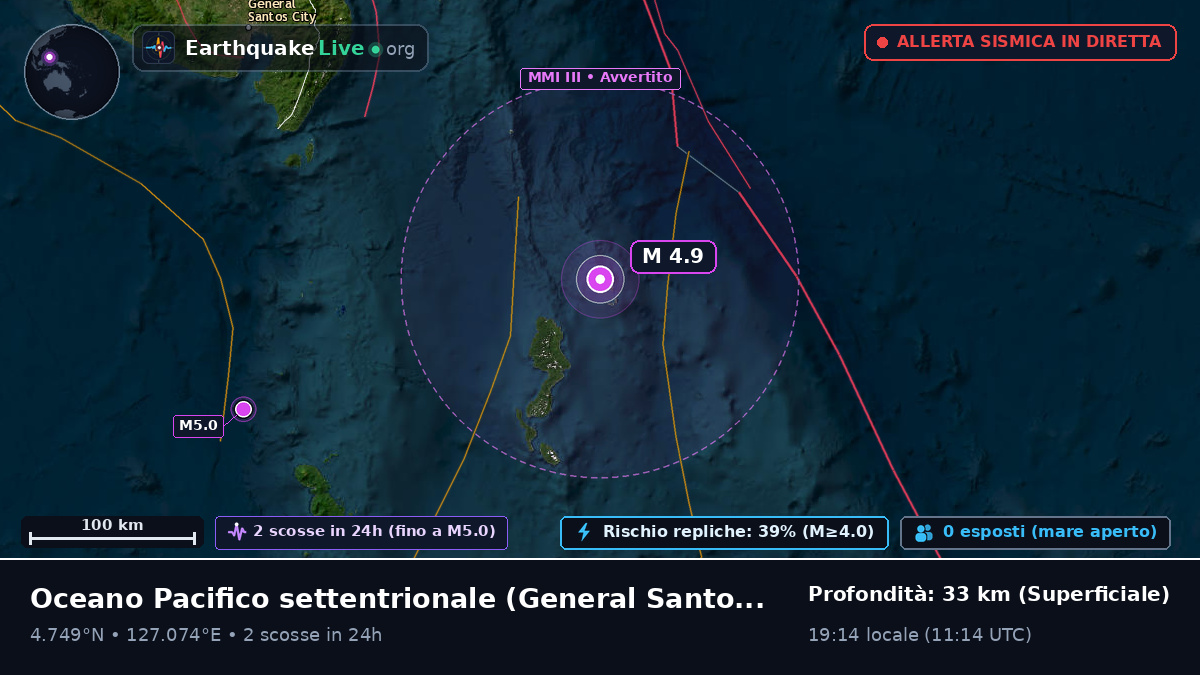 Oceano Pacifico settentrionale (Filippine)