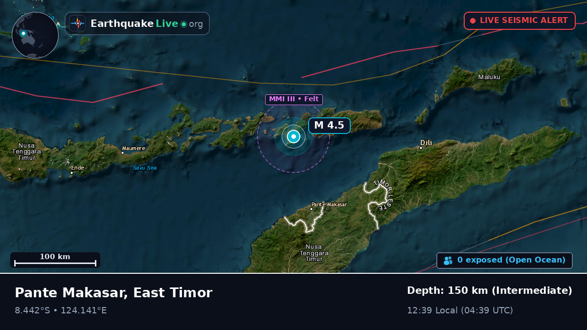 Off the coast of Dili, East Timor