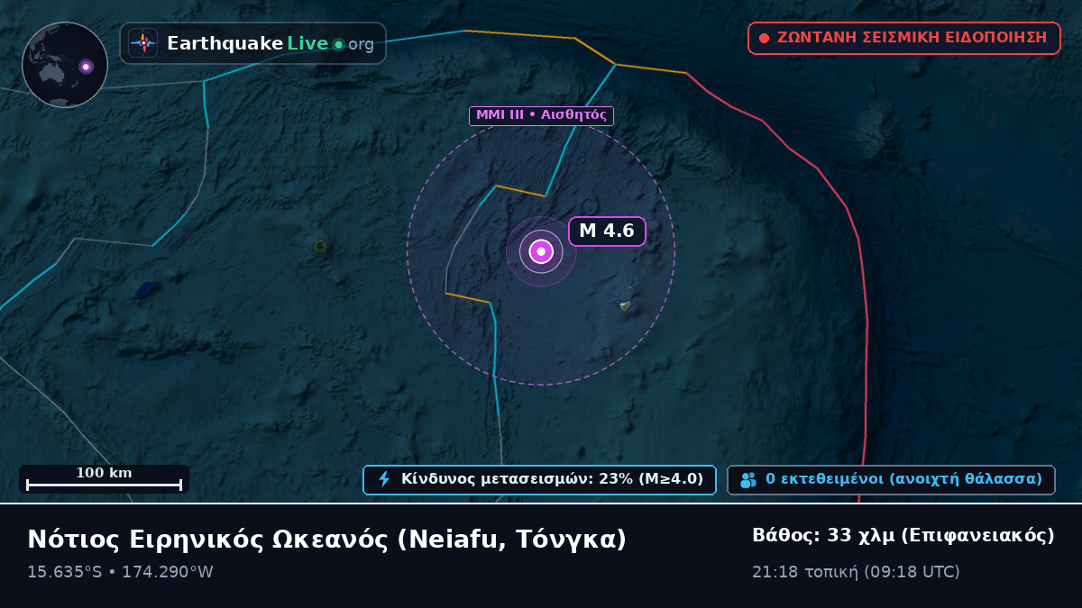 Νότιος Ειρηνικός Ωκεανός (Τόνγκα)