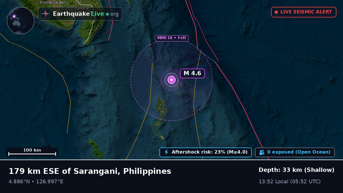 Off the coast of General Santos, Philippines