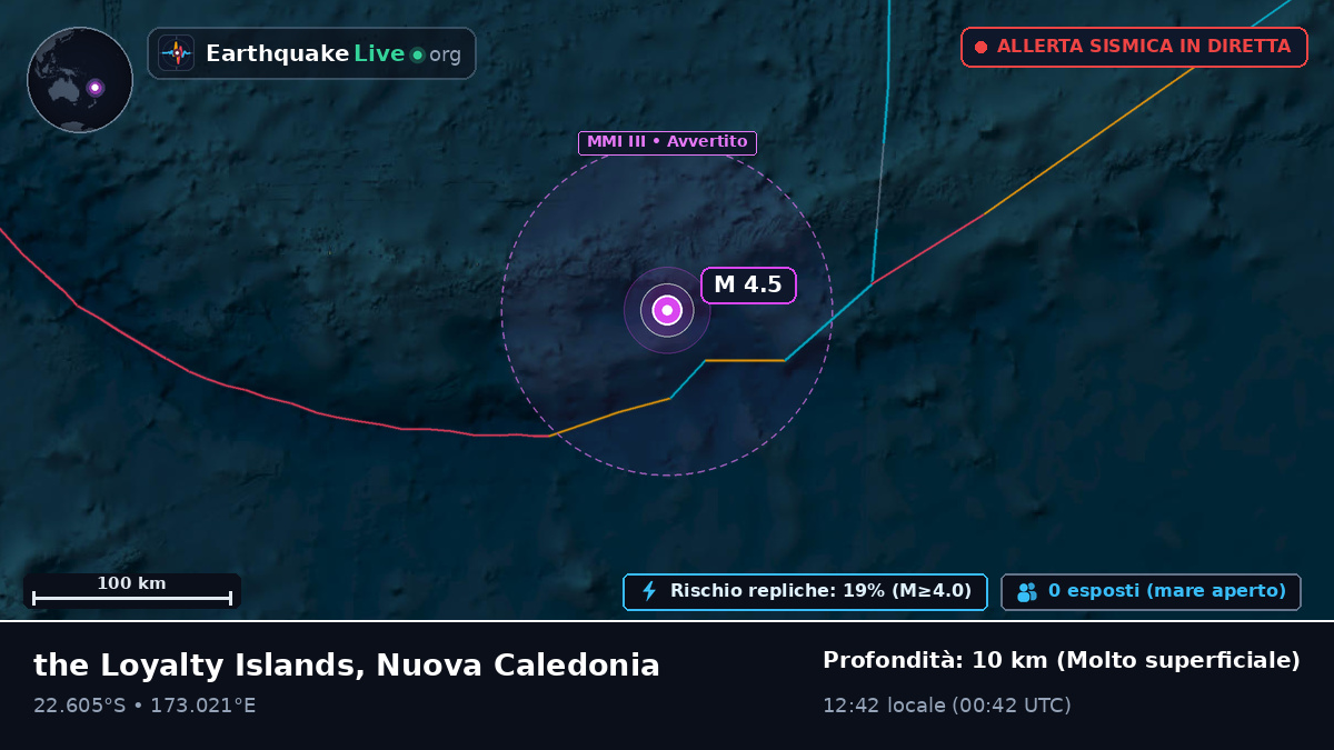 Oceano Pacifico meridionale (Nuova Caledonia)