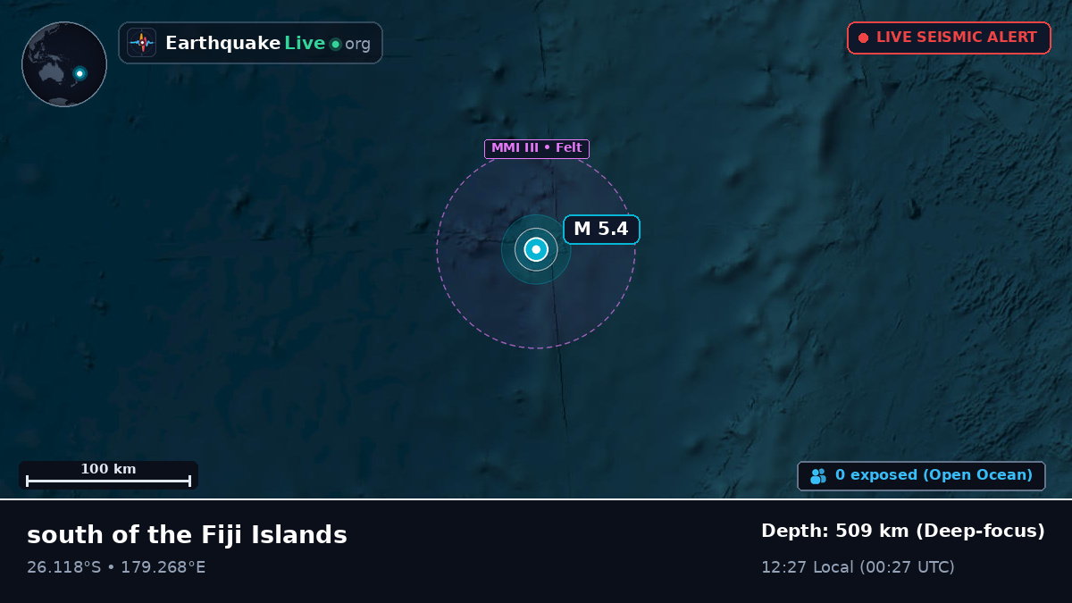 South Pacific Ocean (Kermadec Islands)