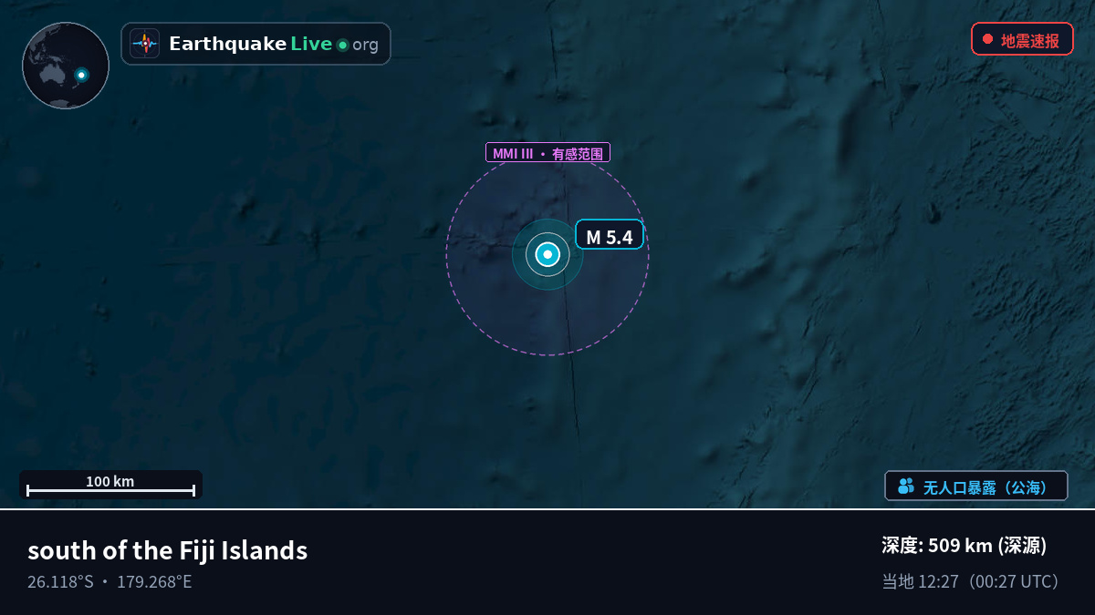 南太平洋 (Kermadec Islands)