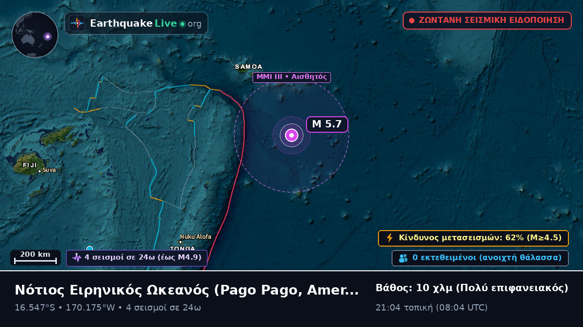 Νότιος Ειρηνικός Ωκεανός (American Samoa)