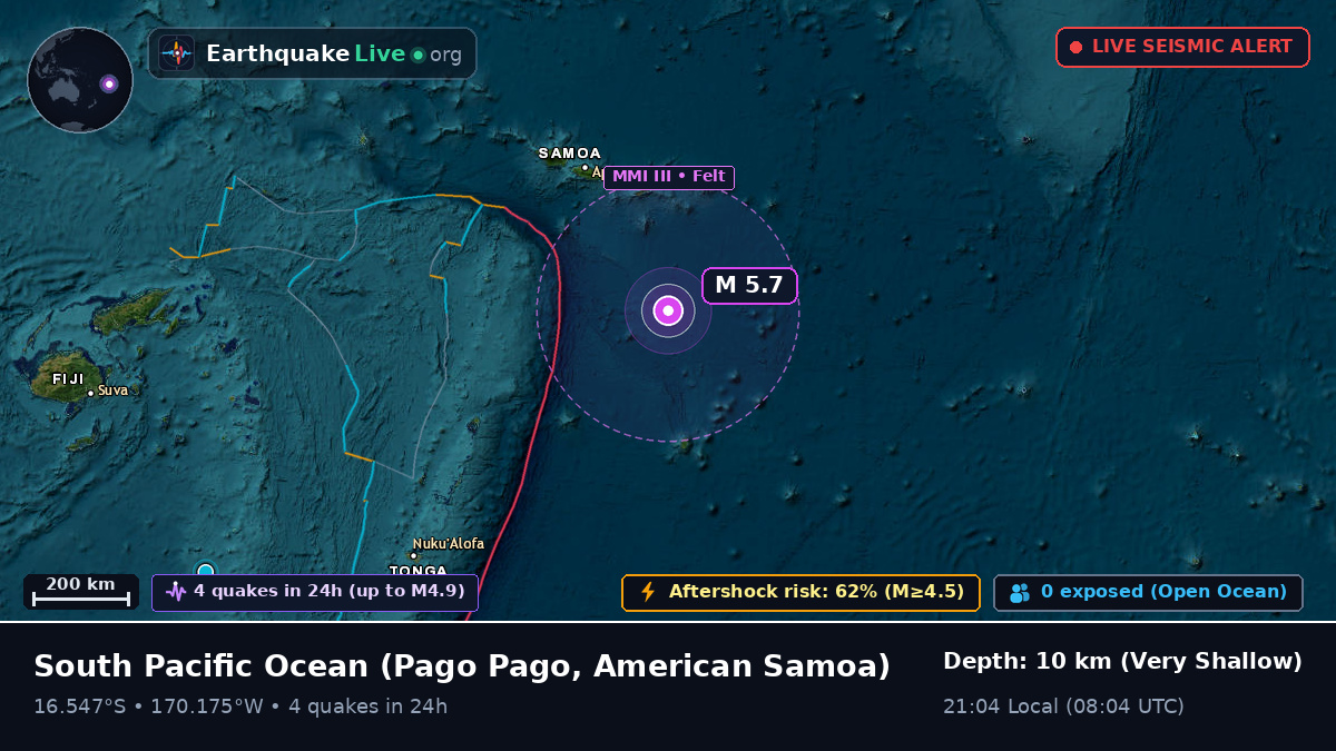 South Pacific Ocean (American Samoa)