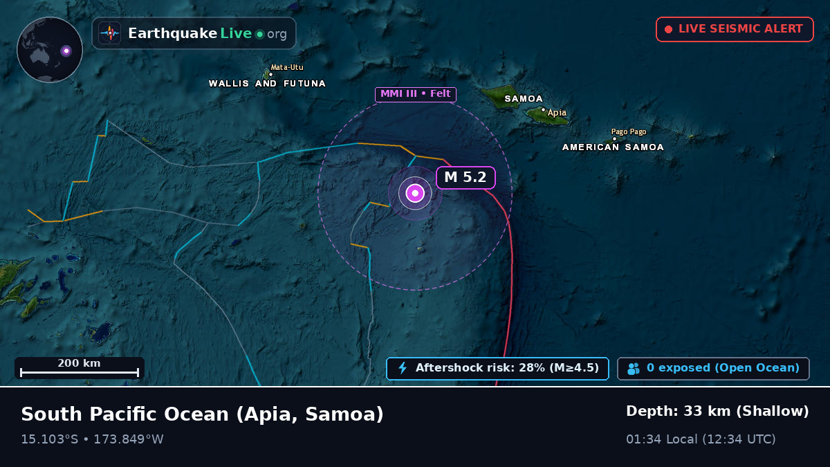 South Pacific Ocean (Samoa)