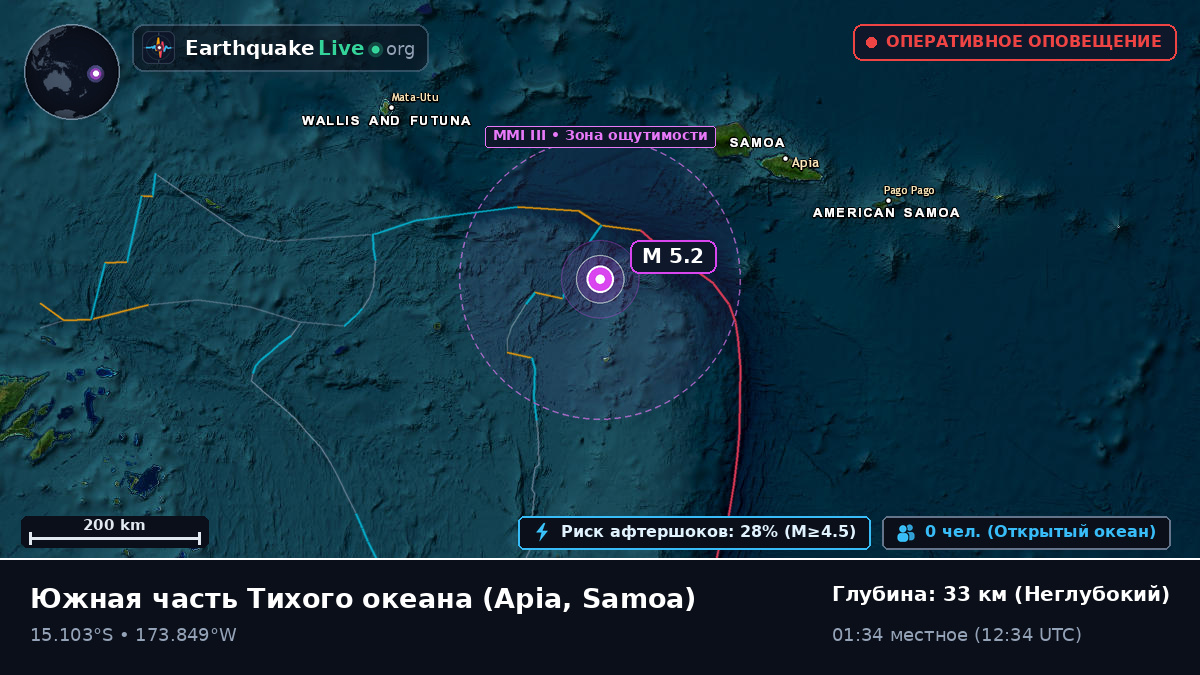 Южная часть Тихого океана (Samoa)