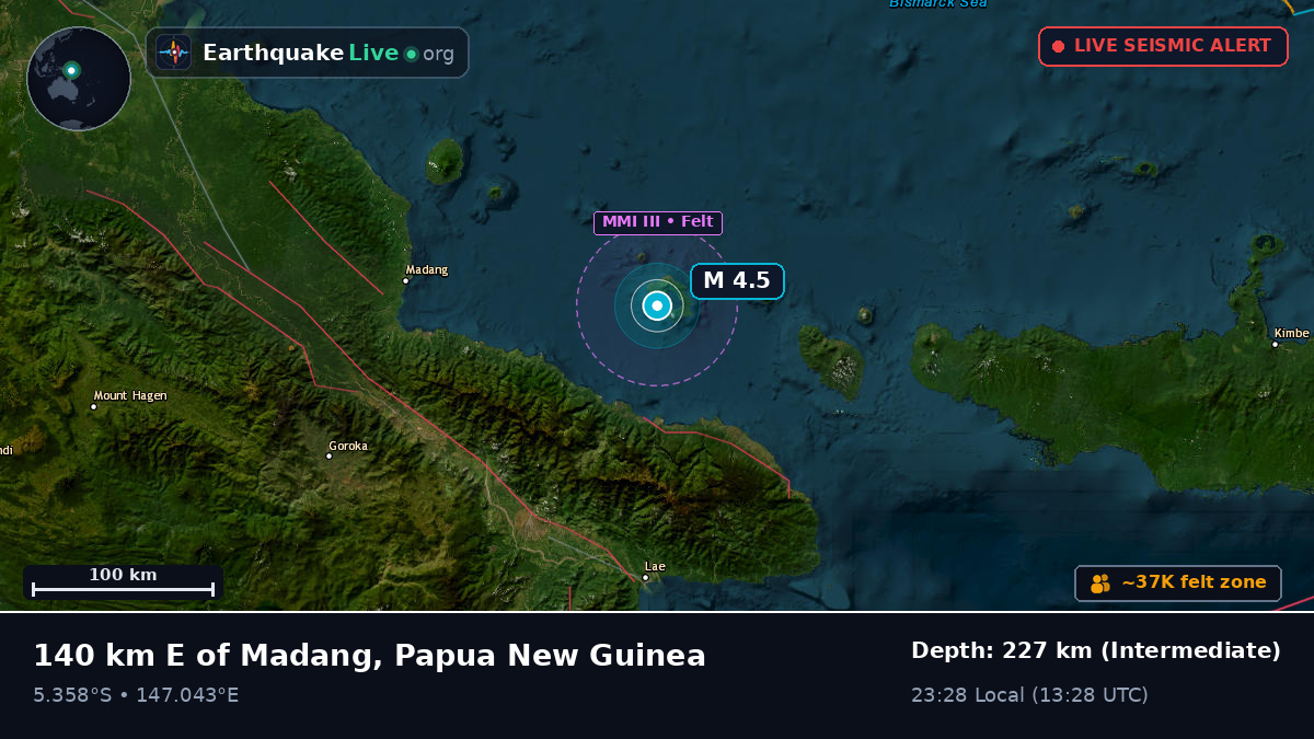 Off the coast of Madang, Papua New Guinea