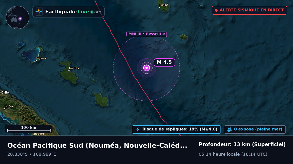 Océan Pacifique Sud (Nouvelle-Calédonie)