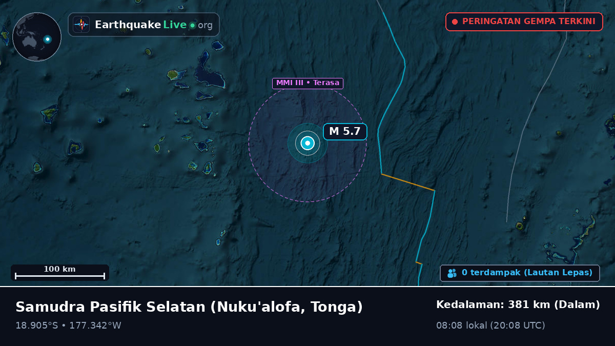Samudra Pasifik Selatan (Tonga)