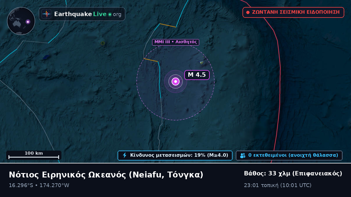 Νότιος Ειρηνικός Ωκεανός (Τόνγκα)