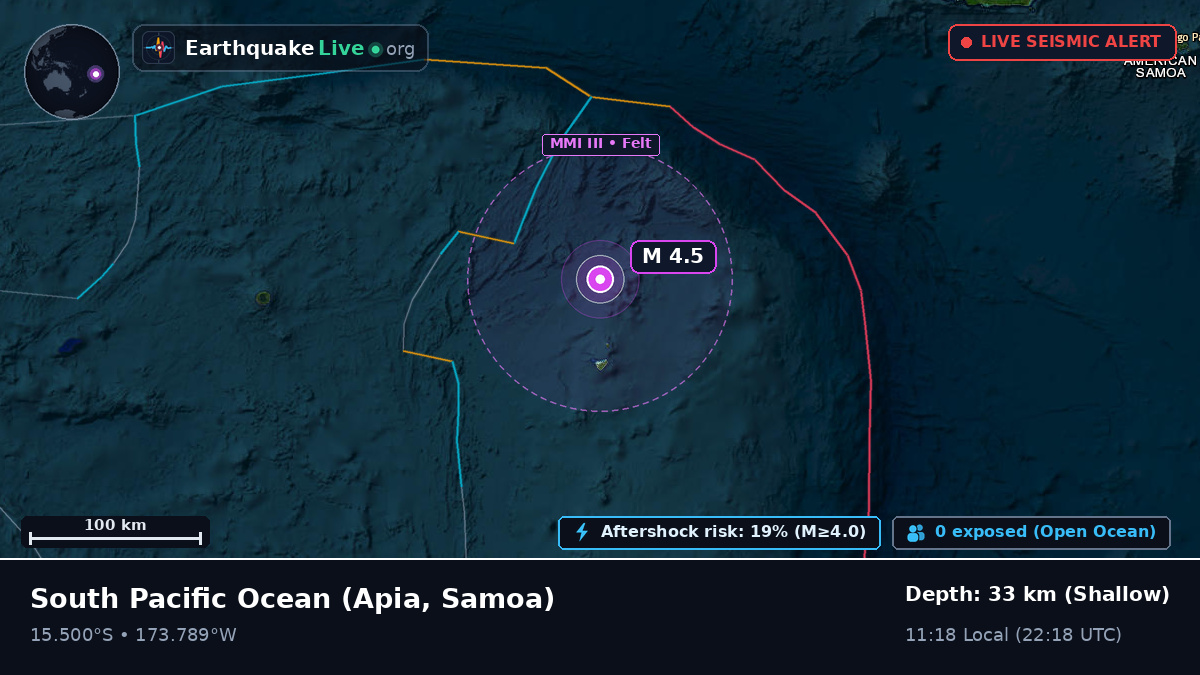 South Pacific Ocean (Samoa)