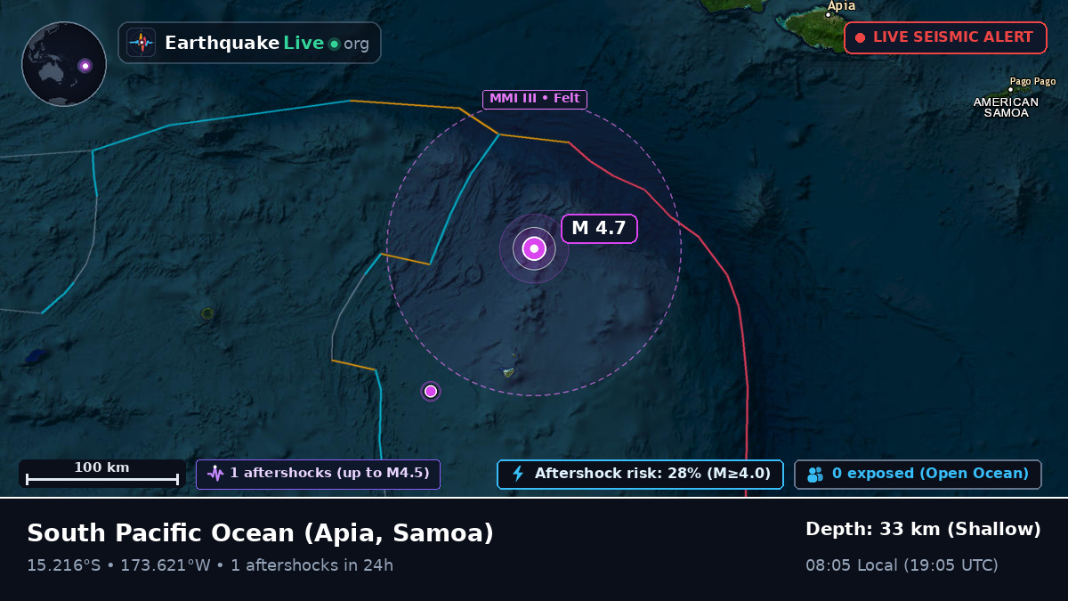 South Pacific Ocean (Samoa)