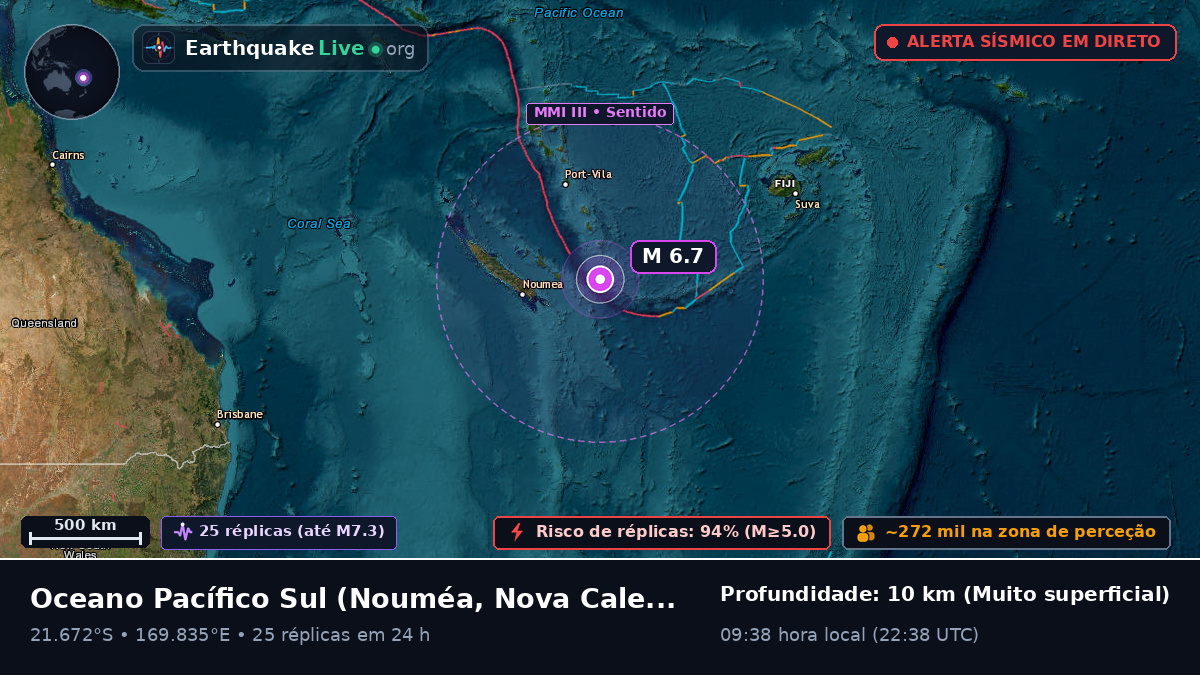 Oceano Pacífico Sul (Nova Caledónia)