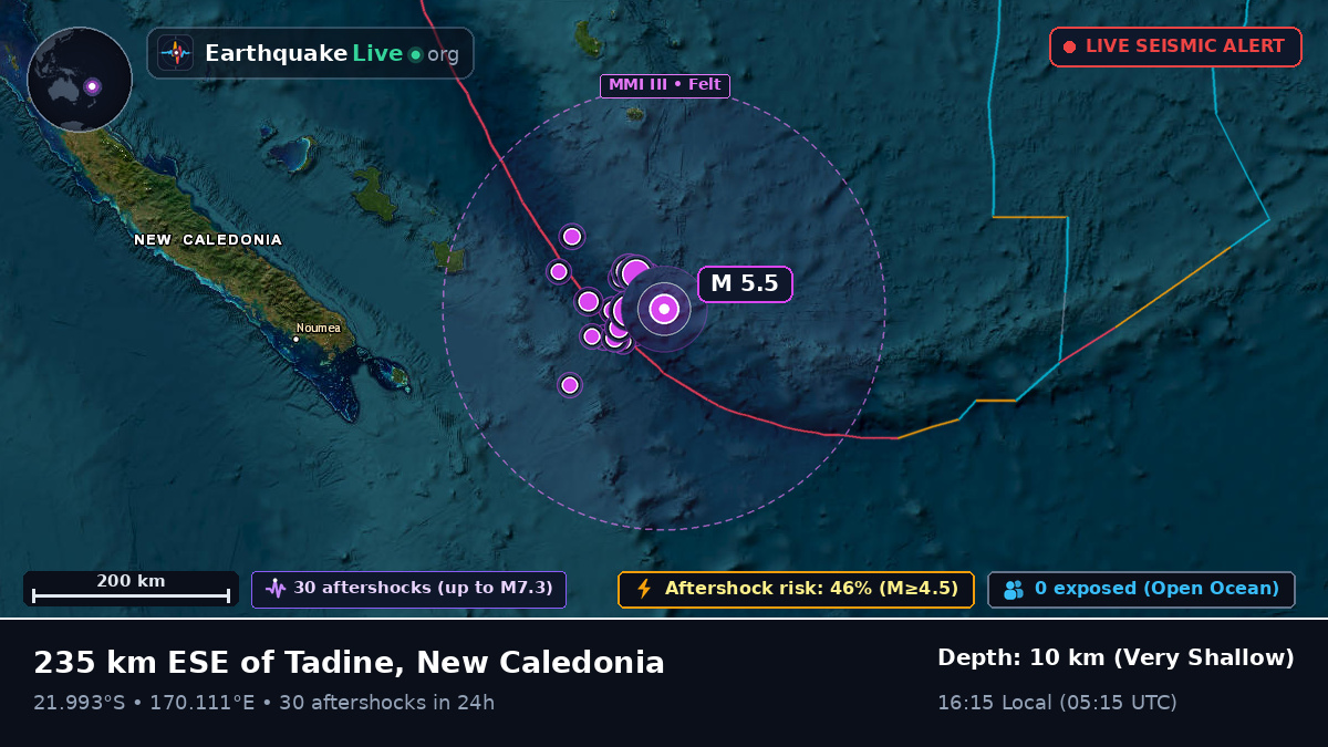 South Pacific Ocean (New Caledonia)
