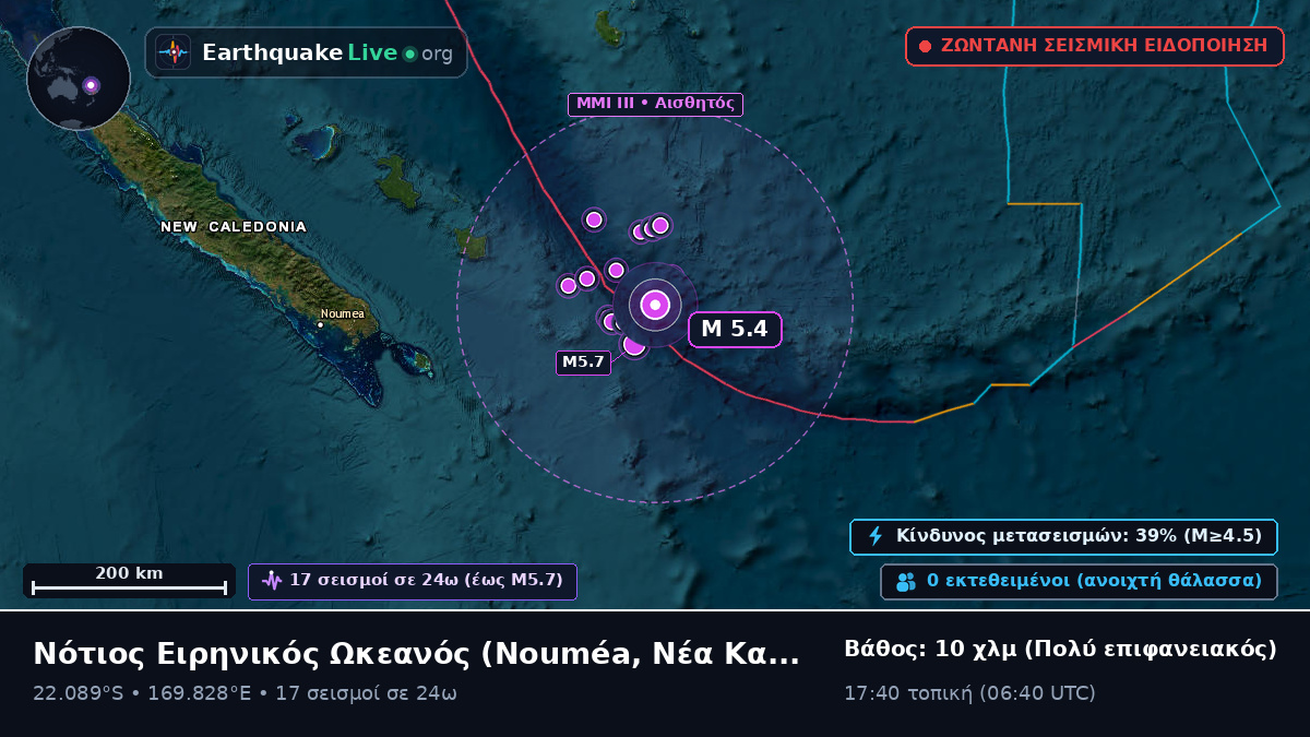 Νότιος Ειρηνικός Ωκεανός (Νέα Καληδονία)