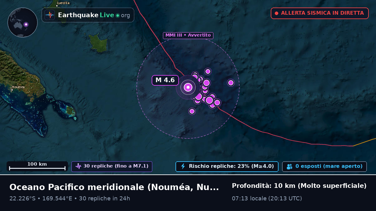 Oceano Pacifico meridionale (Nuova Caledonia)