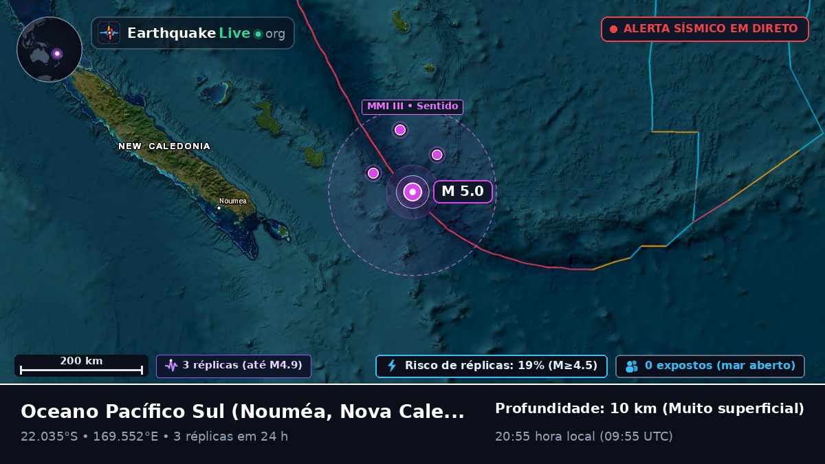 Oceano Pacífico Sul (Nova Caledónia)