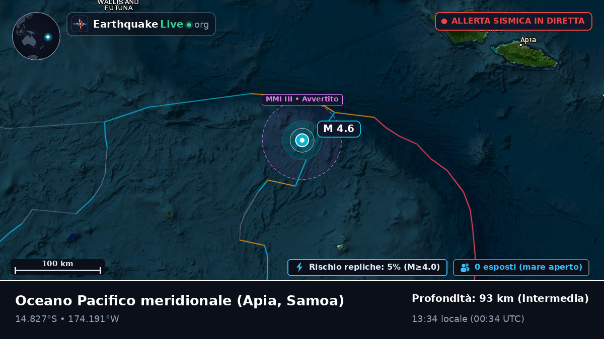 Oceano Pacifico meridionale (Samoa)