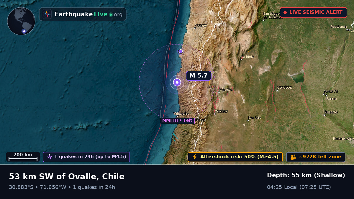 Off the coast of Coquimbo, Chile