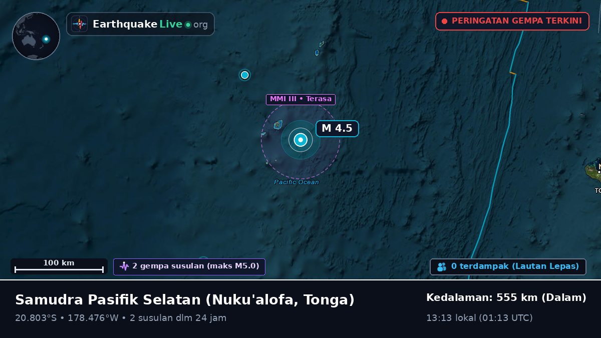 Samudra Pasifik Selatan (Tonga)