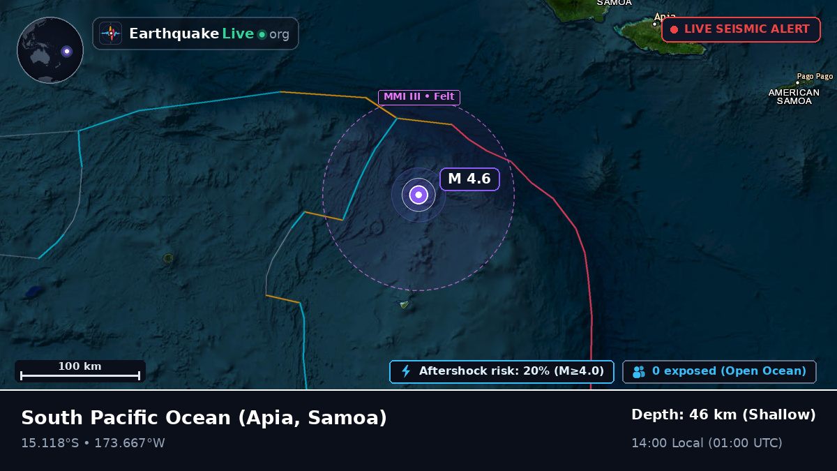 South Pacific Ocean (Samoa)