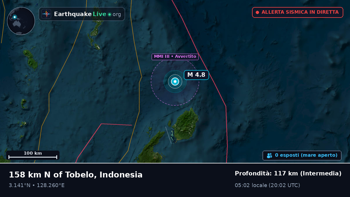 Oceano Pacifico settentrionale (Indonesia)
