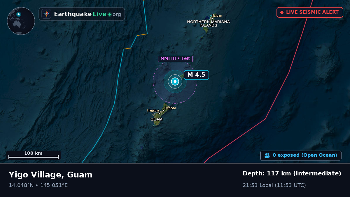Off the coast of Agana, Guam