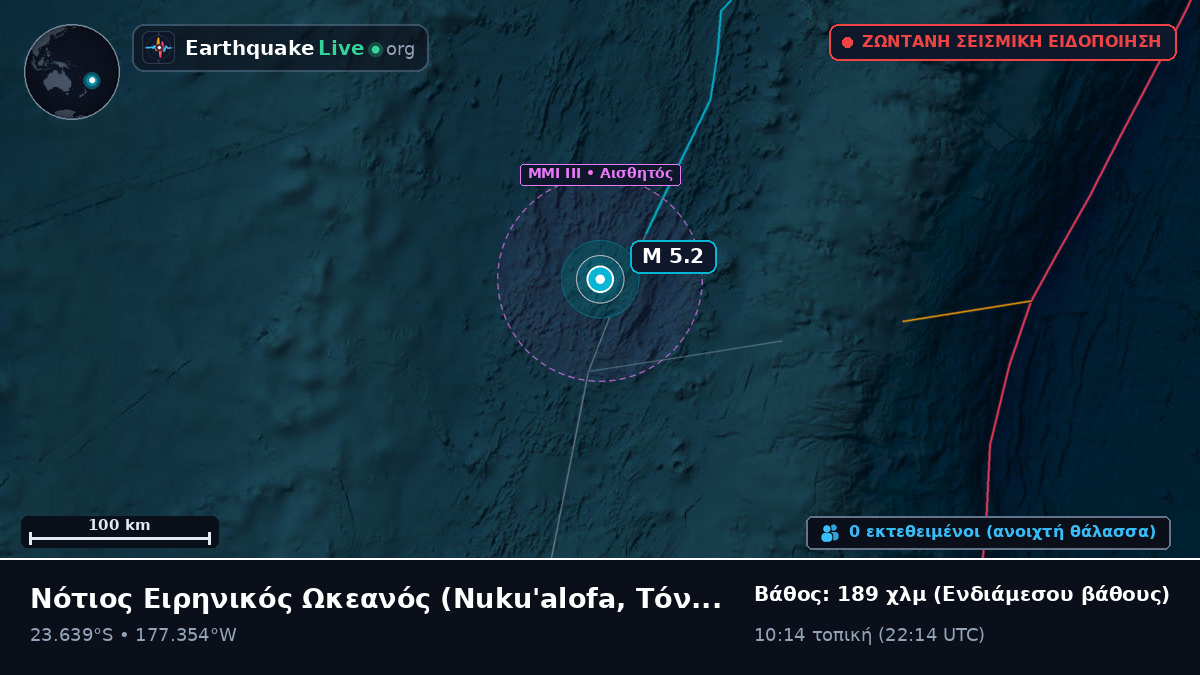 Νότιος Ειρηνικός Ωκεανός (Τόνγκα)
