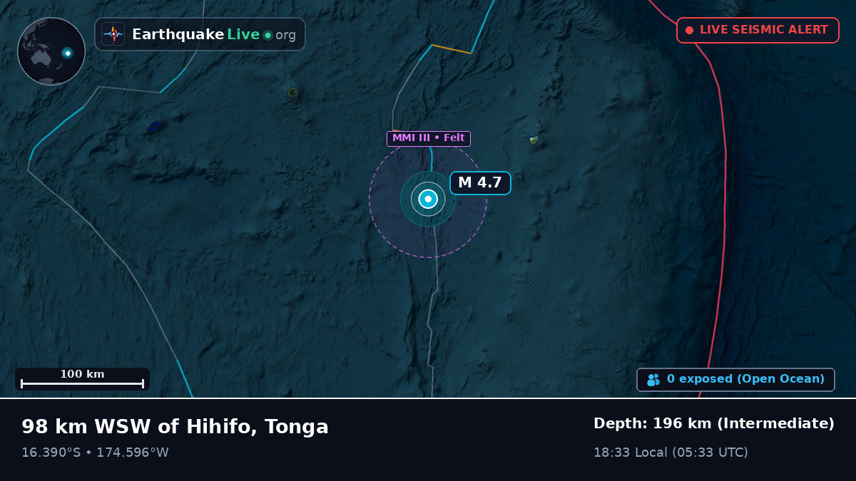 South Pacific Ocean (Tonga)