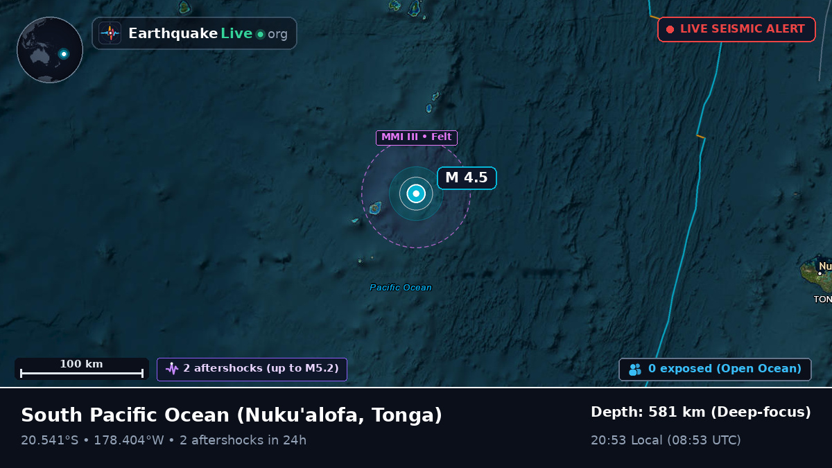 South Pacific Ocean (Tonga)