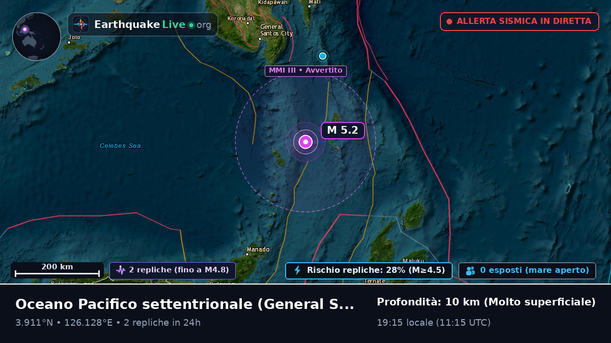 Oceano Pacifico settentrionale (Filippine)