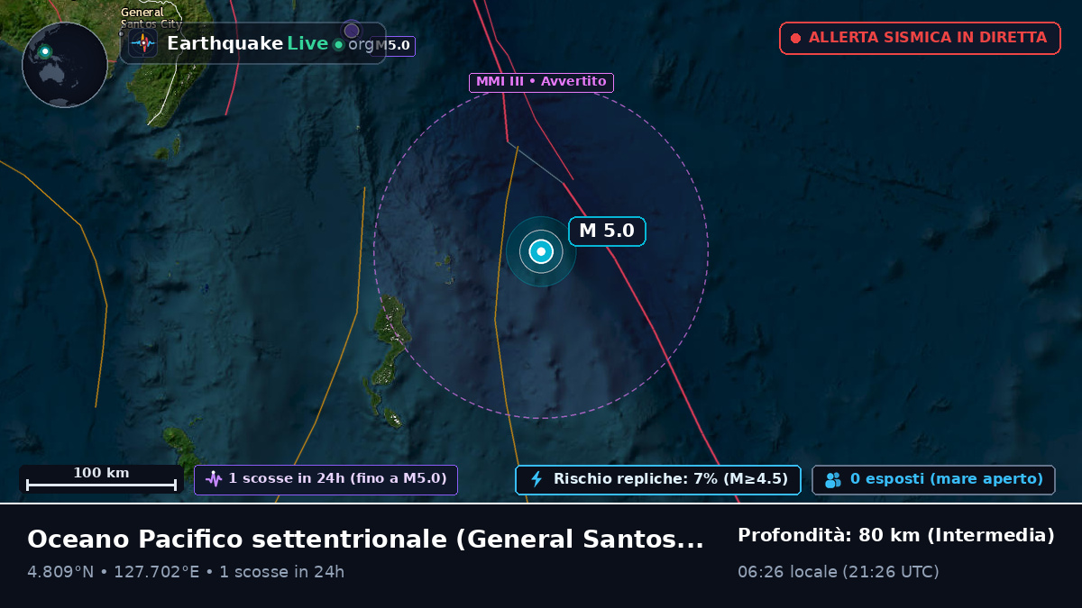Oceano Pacifico settentrionale (Filippine)