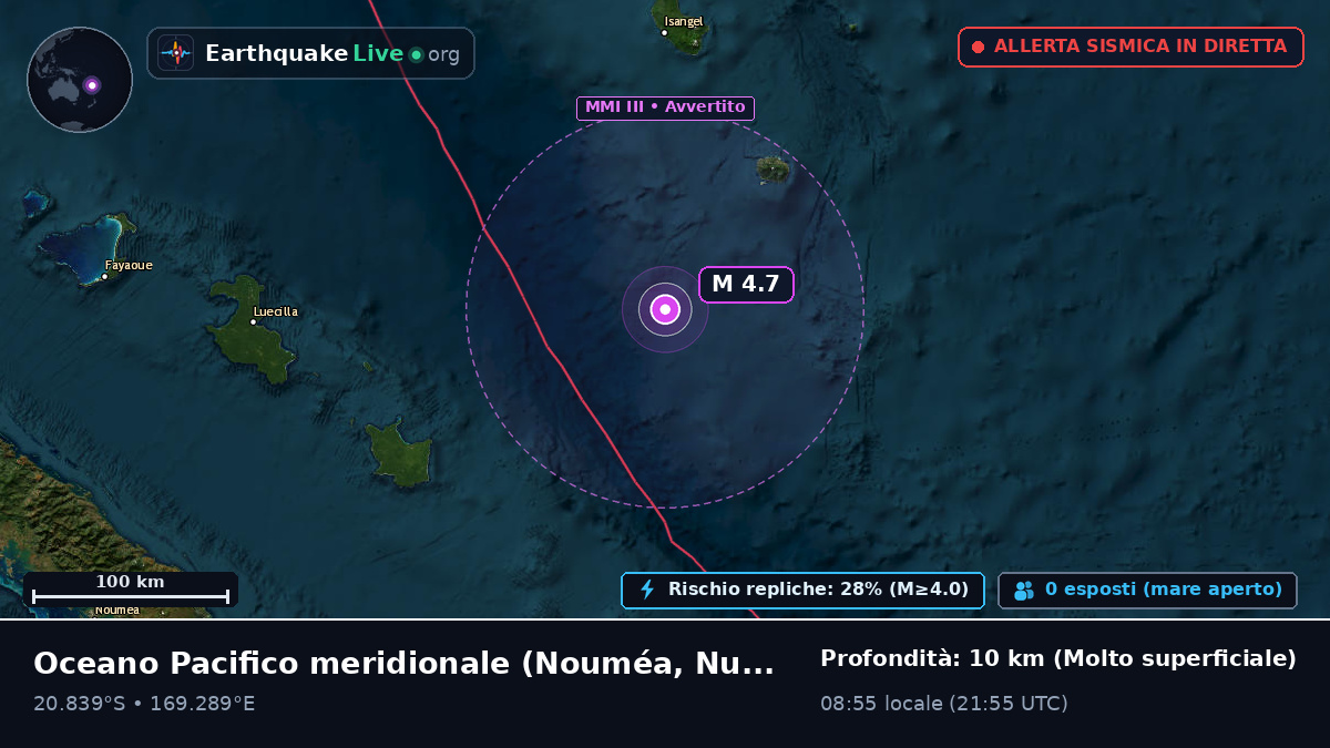 Oceano Pacifico meridionale (Nuova Caledonia)