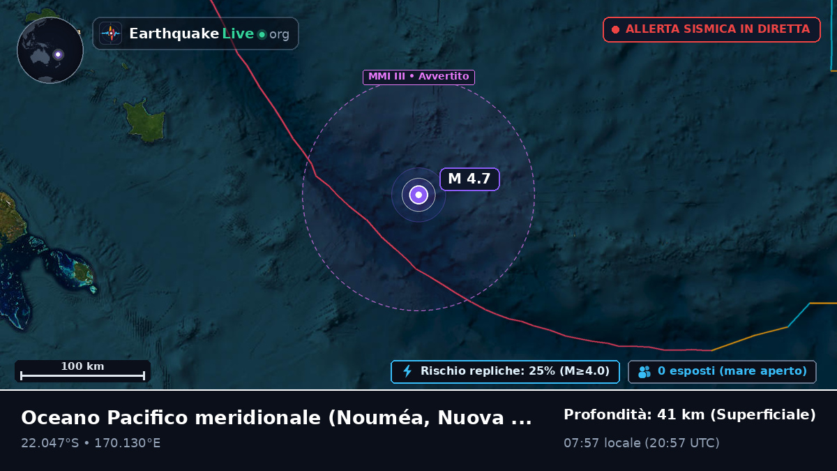 Oceano Pacifico meridionale (Nuova Caledonia)