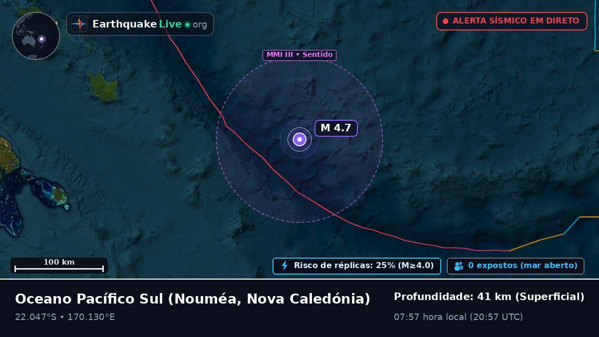 Oceano Pacífico Sul (Nova Caledónia)