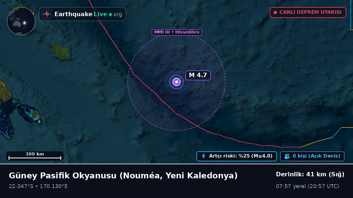 Güney Pasifik Okyanusu (Yeni Kaledonya)